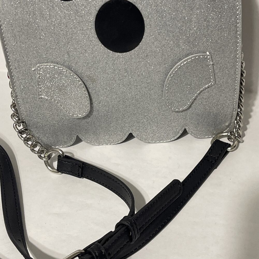 Mad Engine Fine By Me Glitter Silver Ghost Crossbody Bag‎ NEW - Picture 10 of 10